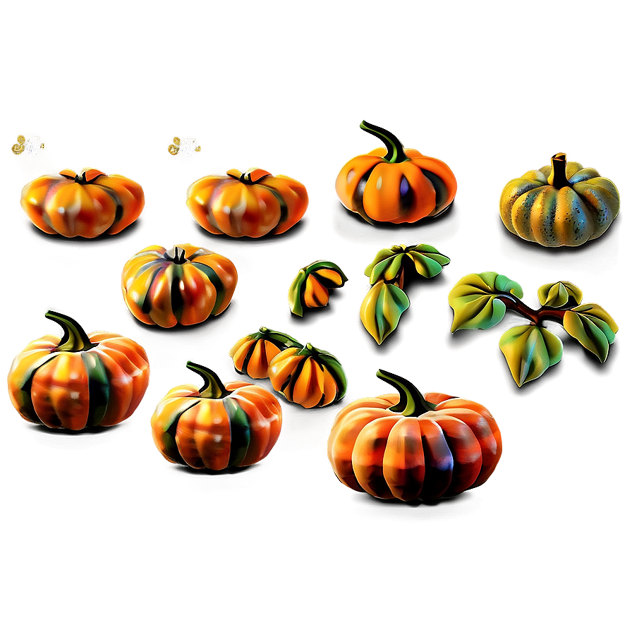 Miniature Pumpkin Collection Png 05242024