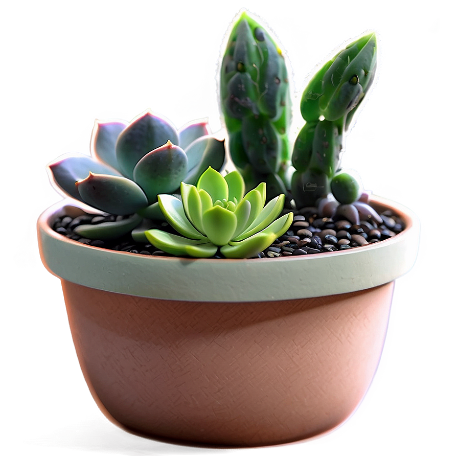 Miniature Succulent Scenes Png Qpx