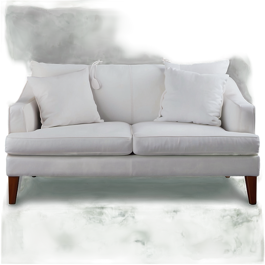 Minimal White Couch Png 05252024