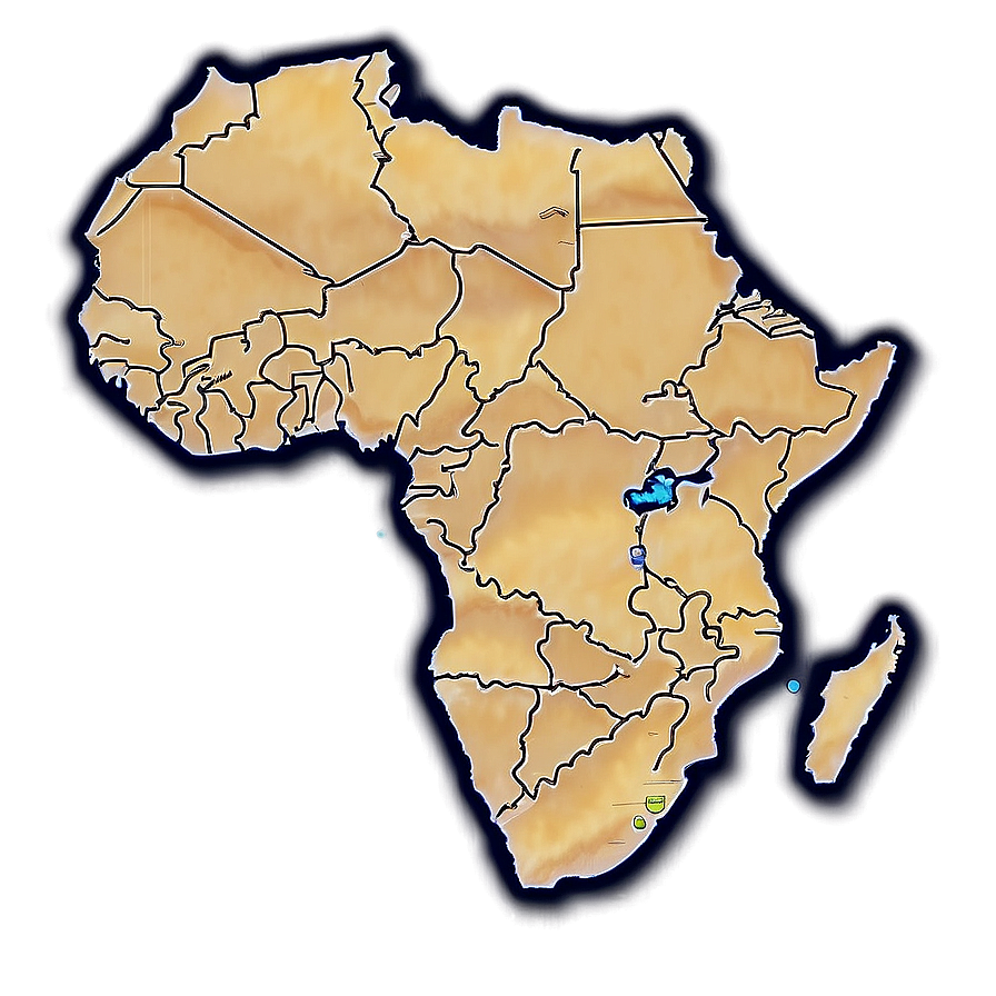 Minimalist Africa Map Png 89