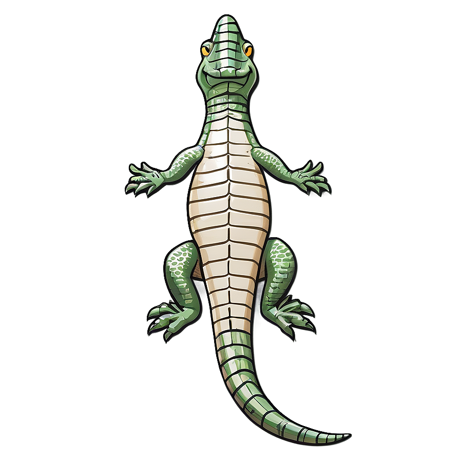 Minimalist Alligator Design Png 52