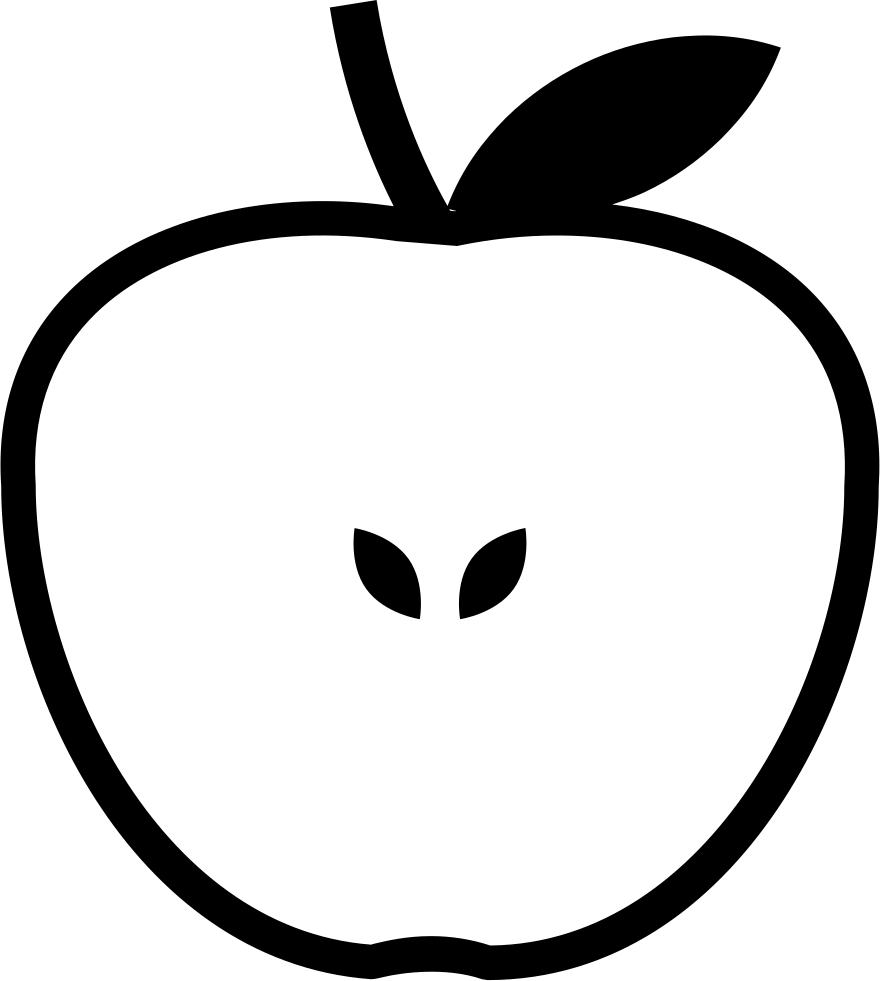 Minimalist Apple Outline