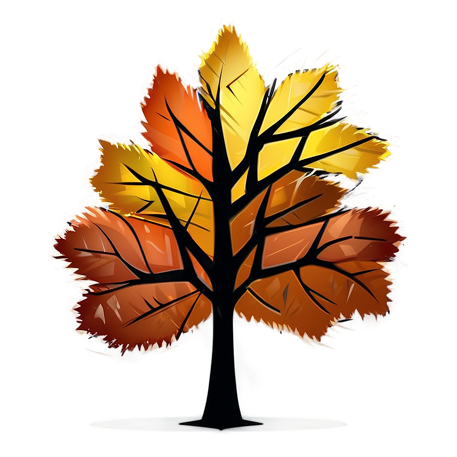 Minimalist Autumn Tree Png Mwy18