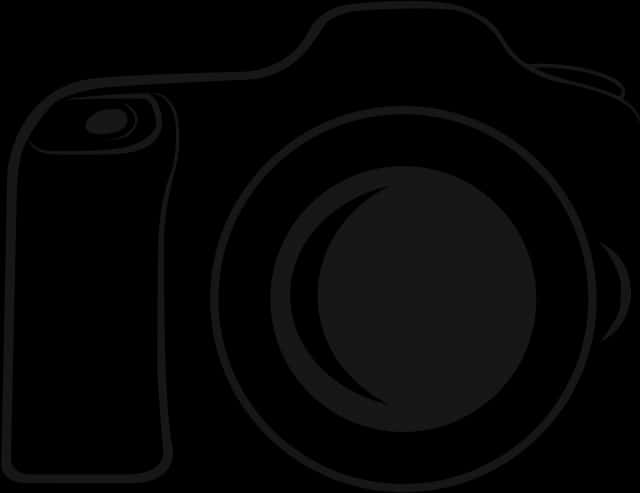 Minimalist Black Camera Logo