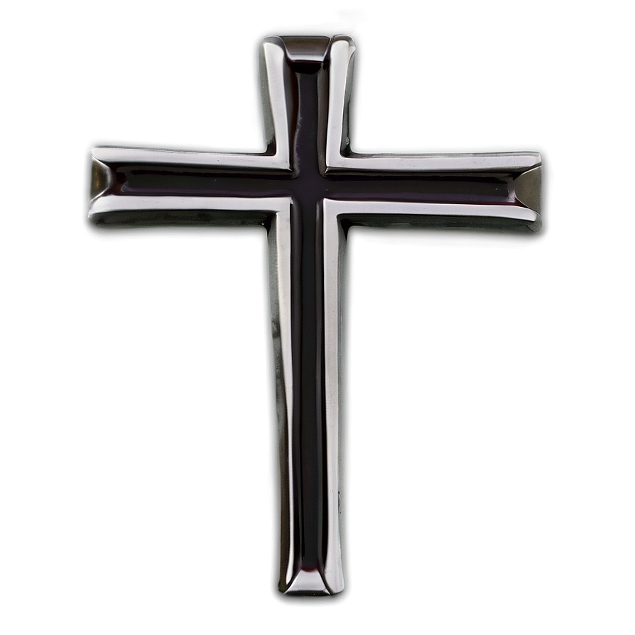 Minimalist Black Cross Png 05242024