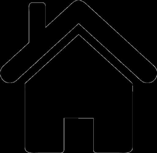 Minimalist Black Home Icon
