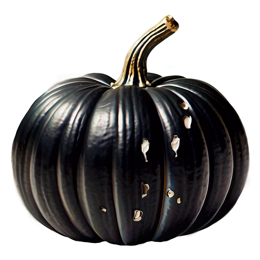 Minimalist Black Pumpkin Png 06282024