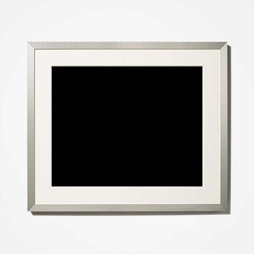 Minimalist Black Squarein White Frame