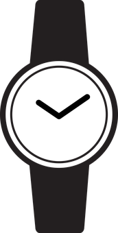 Minimalist Black Watch Silhouette