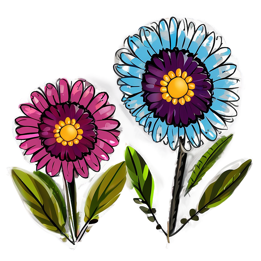 Minimalist Boho Flowers Png Rby12