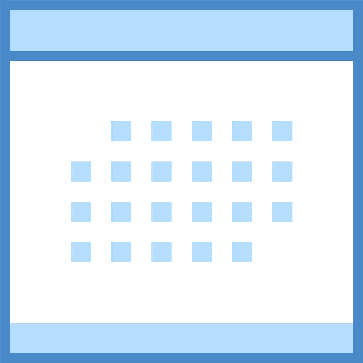 Minimalist Calendar Icon