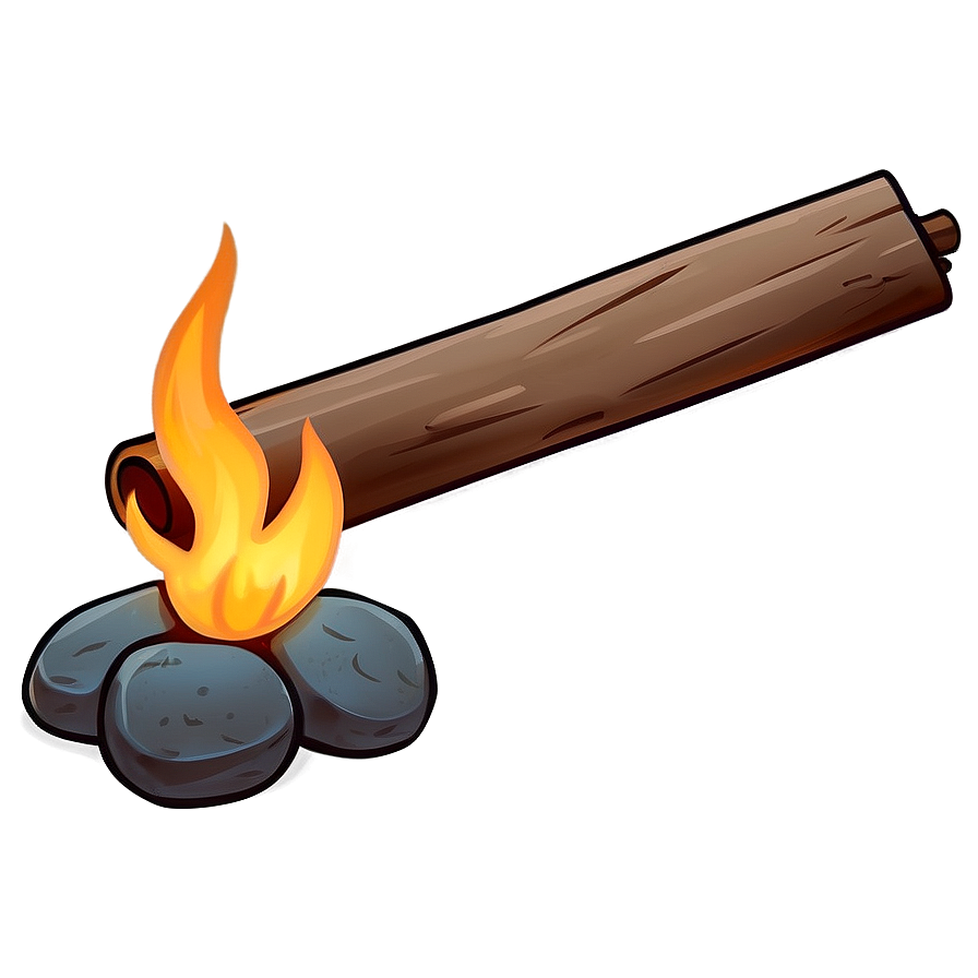 Minimalist Campfire Design Png Kwt37