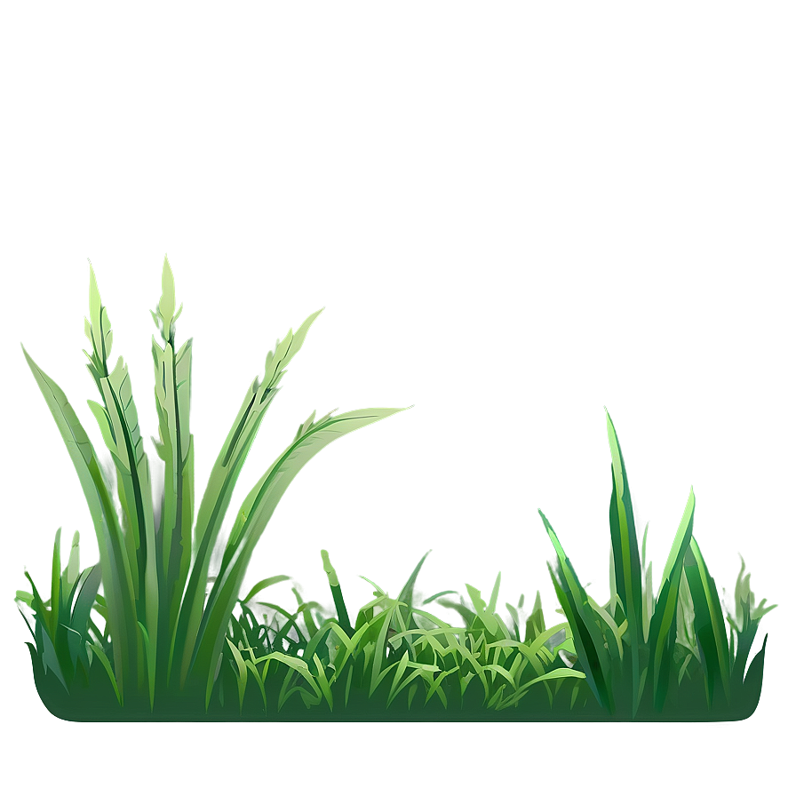 Minimalist Cartoon Grass Png Dmu