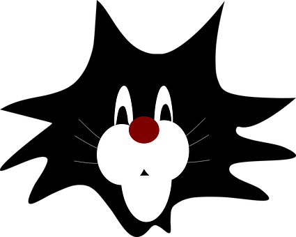 Minimalist Cat Face Illustration