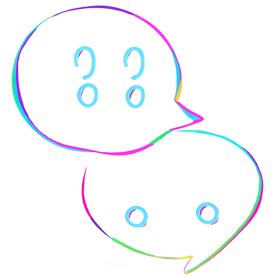 Minimalist Chat Bubble Artwork Png 06262024