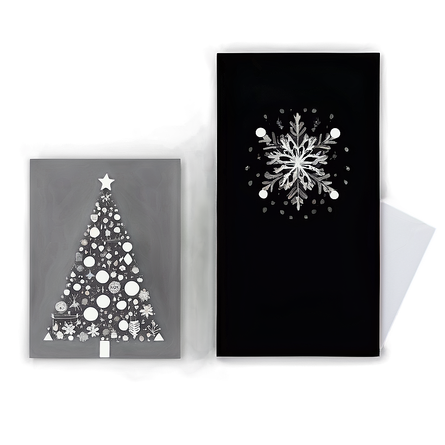 Minimalist Christmas Card Png Rfh