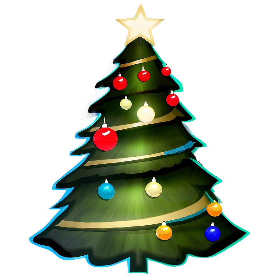 Minimalist Christmas Tree Transparent Png 76