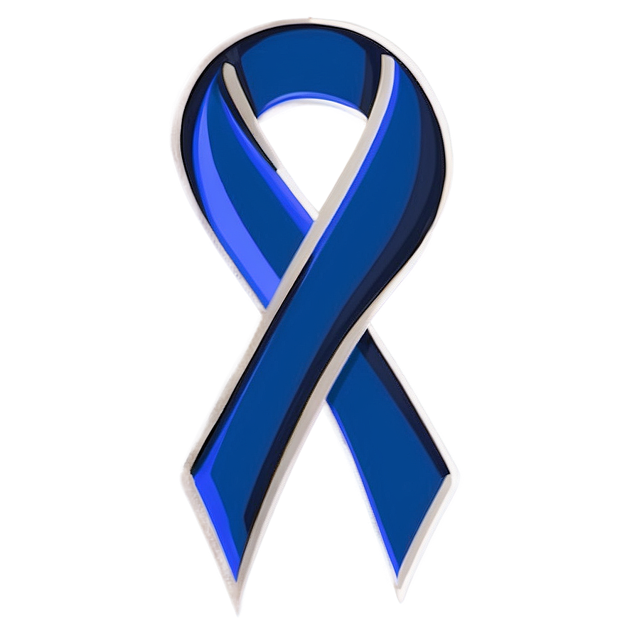 Minimalist Colon Cancer Ribbon Png 06292024