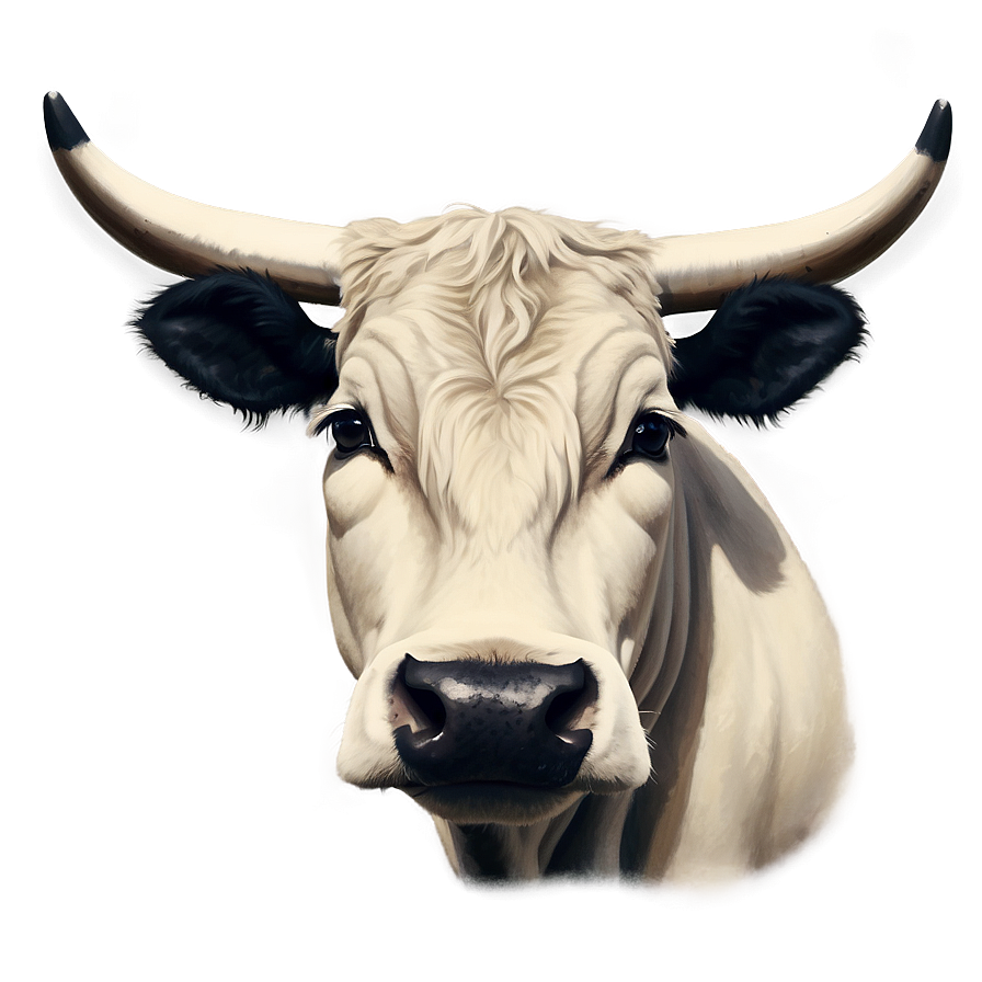 Minimalist Cow Face Png 55