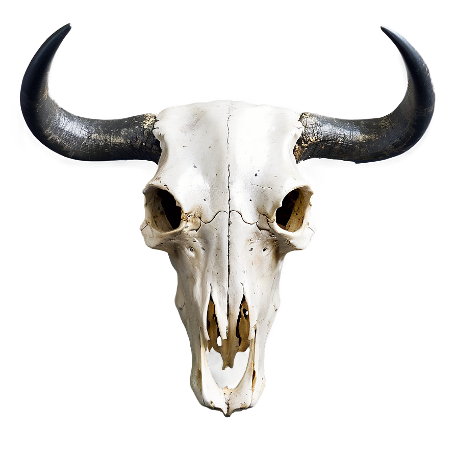 Minimalist Cow Skull Outline Png 06132024