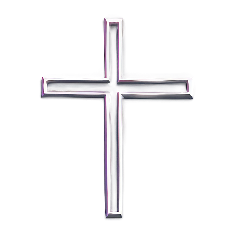 Minimalist Cross Outline Png Jsp