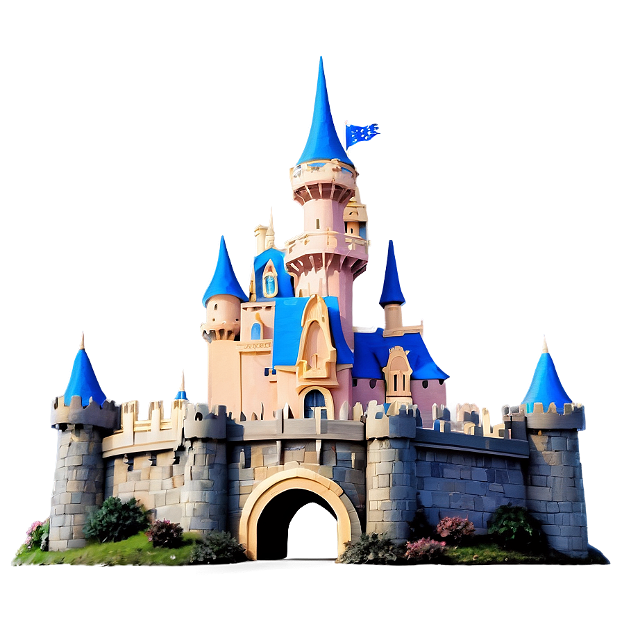 Minimalist Disney Castle Png 05242024