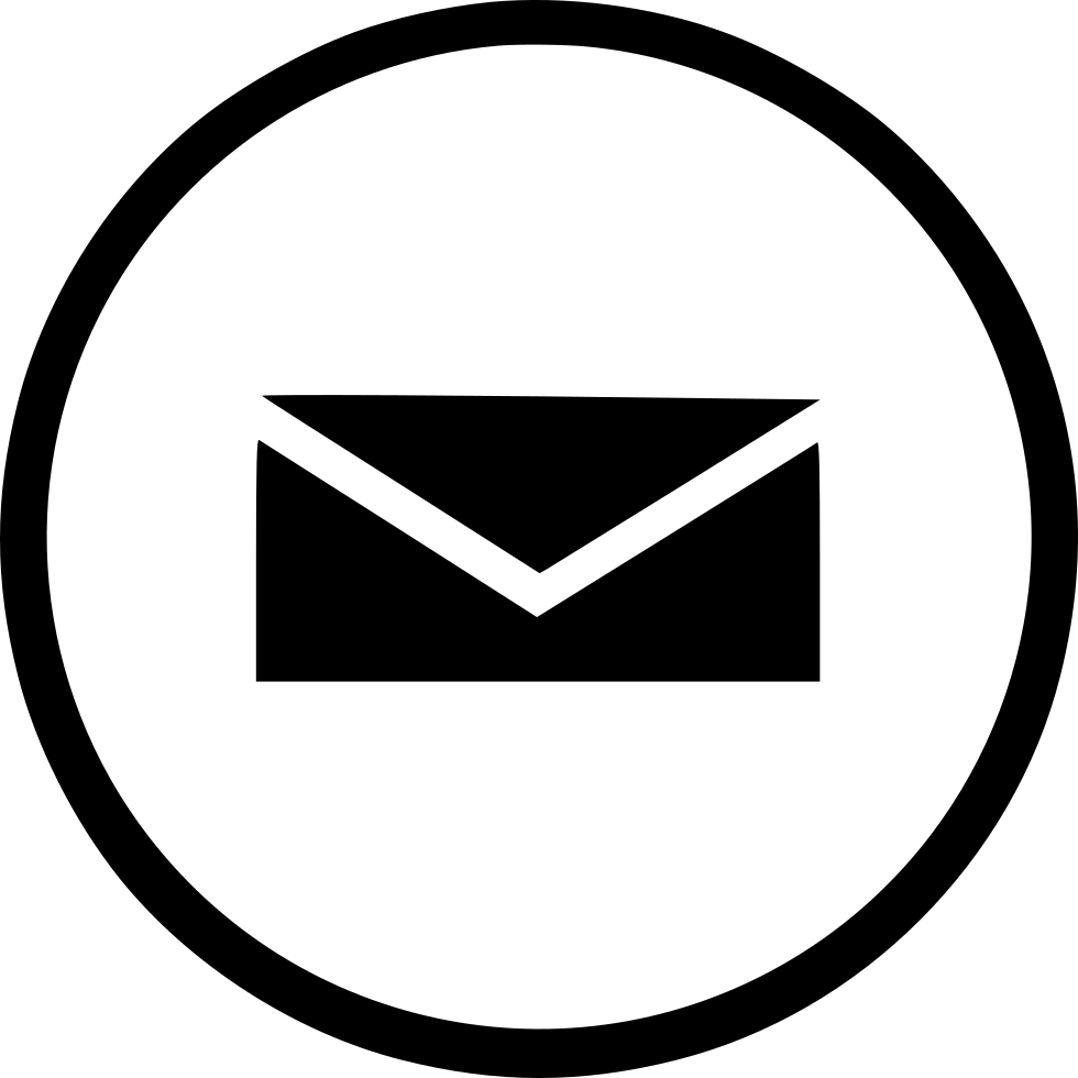 Minimalist Email Icon Blackand White