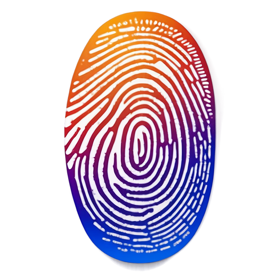 Minimalist Fingerprint Icon Png 94