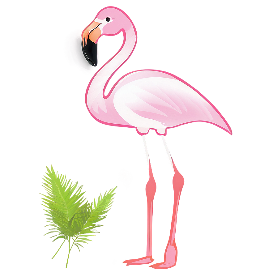 Minimalist Flamingo Design Png Kcr21