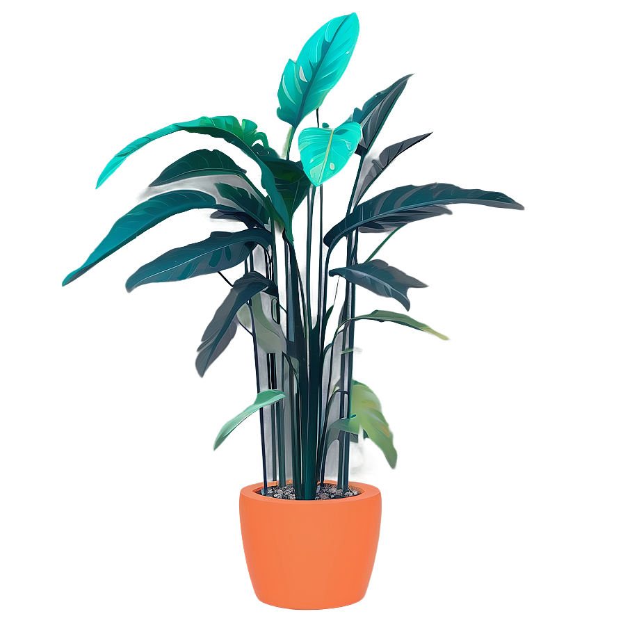 Minimalist Floor Plant Png Bdy