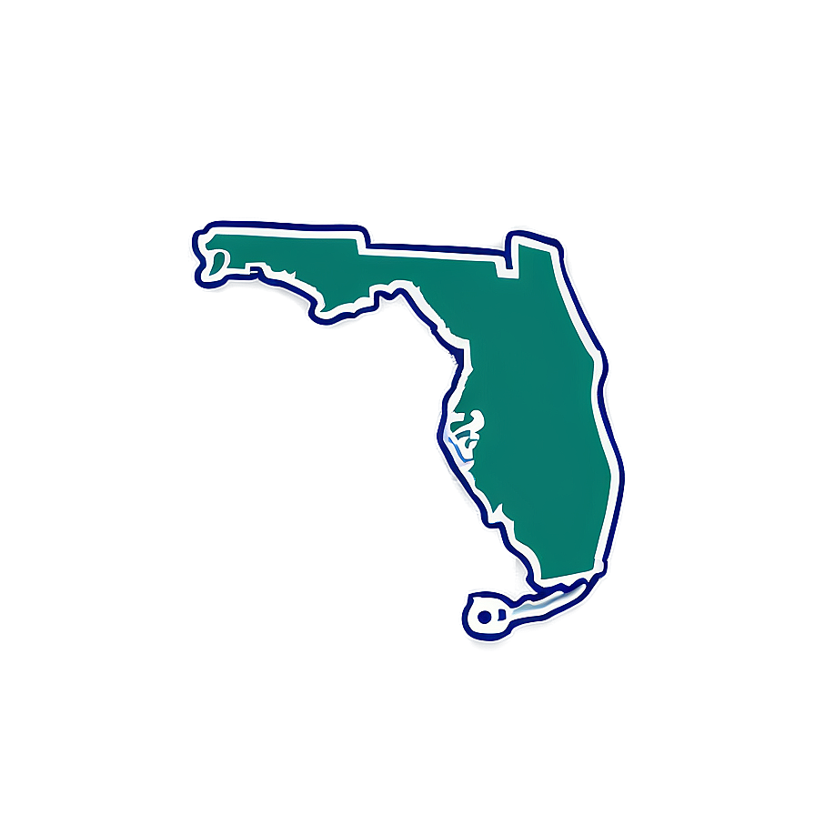 Minimalist Florida Outline Design Png Ltb43