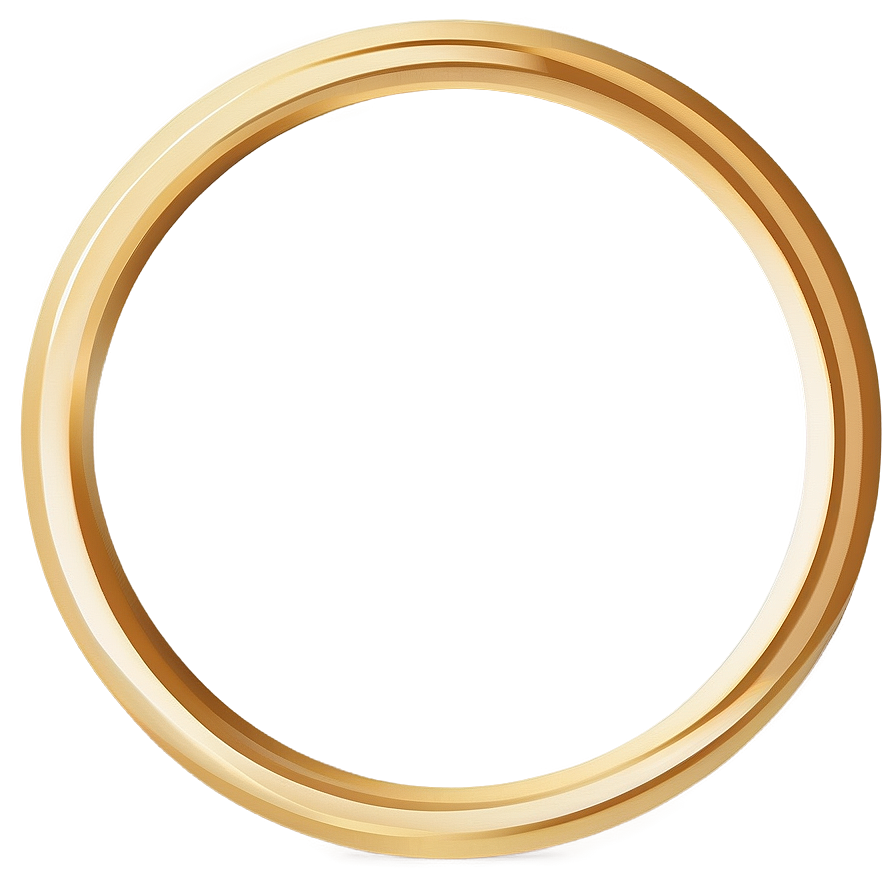 Minimalist Gold Circle Frame Png 14