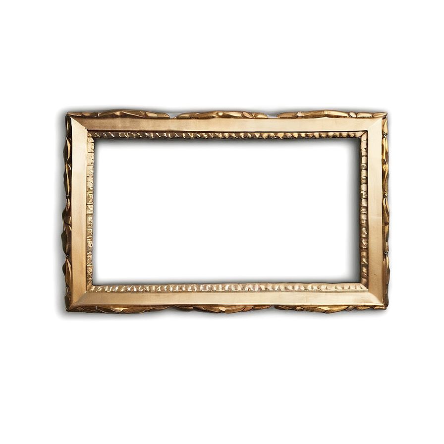 Minimalist Golden Frame Png 05252024