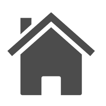 Minimalist Home Icon Black Background