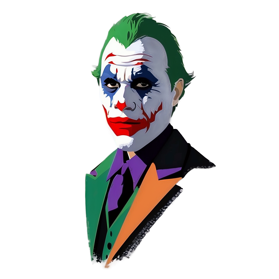 Minimalist Joker Portrait Png Gfc73