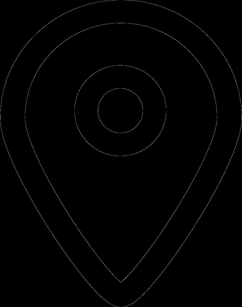 Minimalist Location Icon Outline