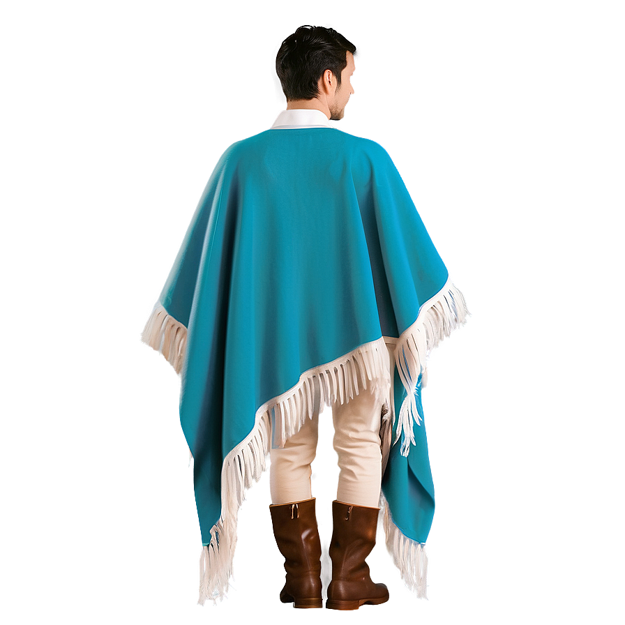 Minimalist Mexican Poncho Png 06282024