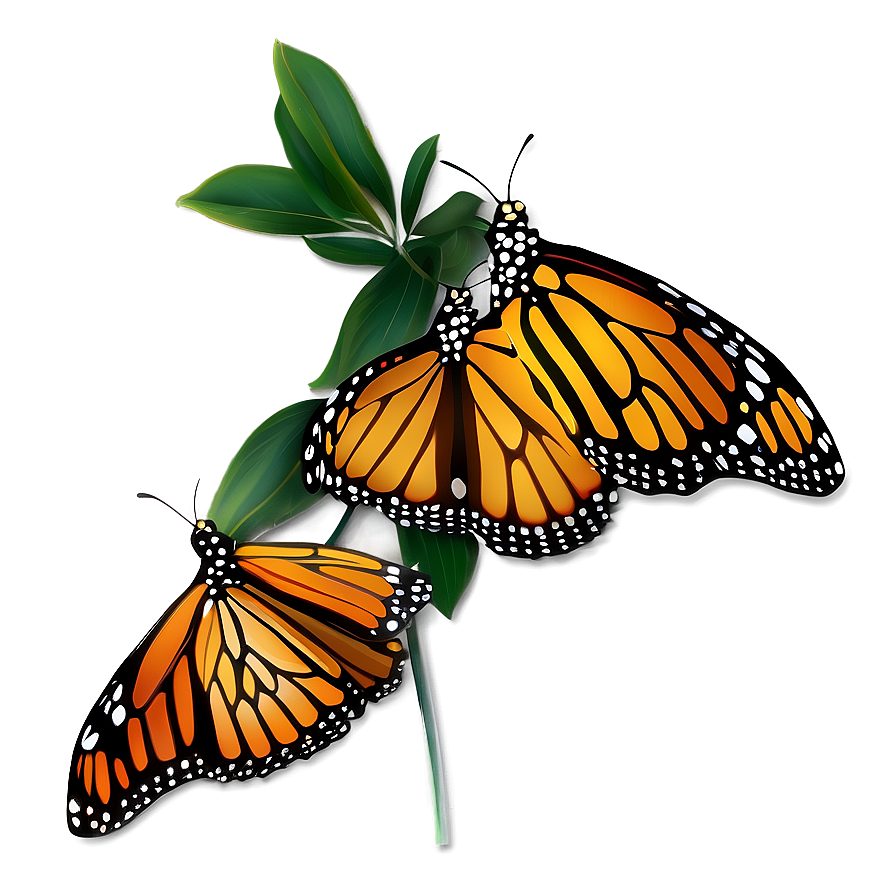 Minimalist Monarch Butterfly Png Sal