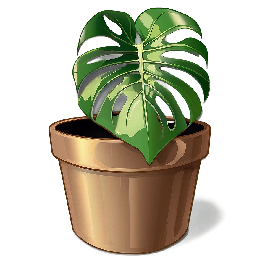 Minimalist Monstera Icon Png 73