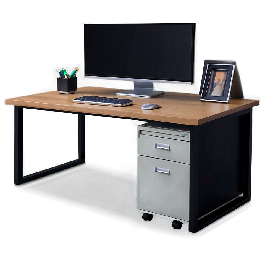 Minimalist Office Desk Png Efk20