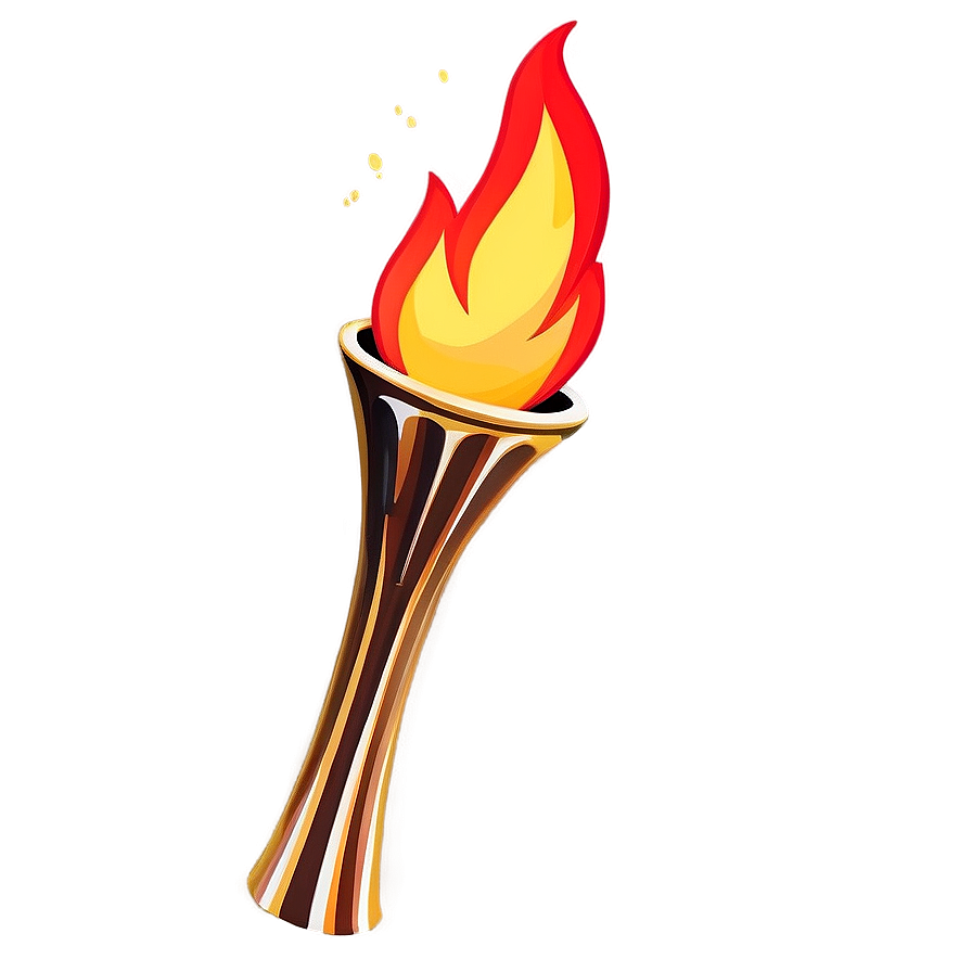 Minimalist Olympic Torch Png Enp