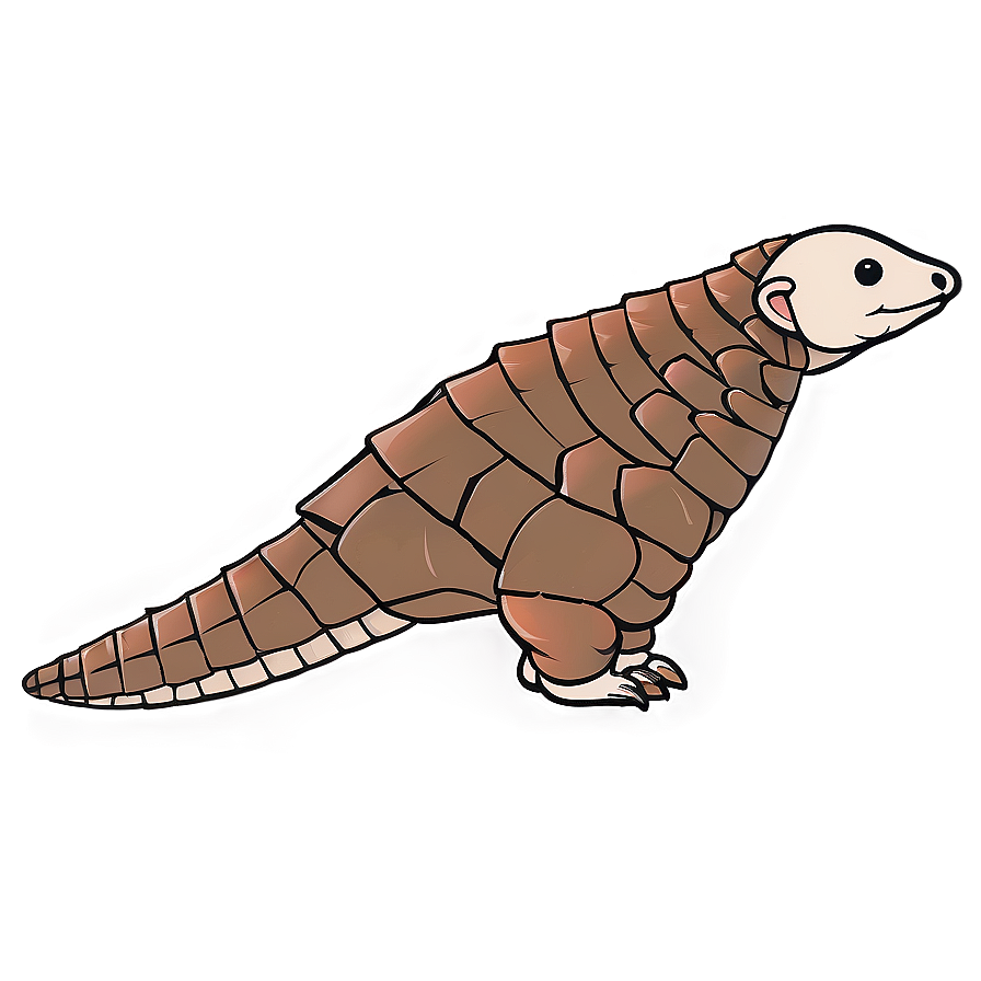 Minimalist Pangolin Sketch Png 82