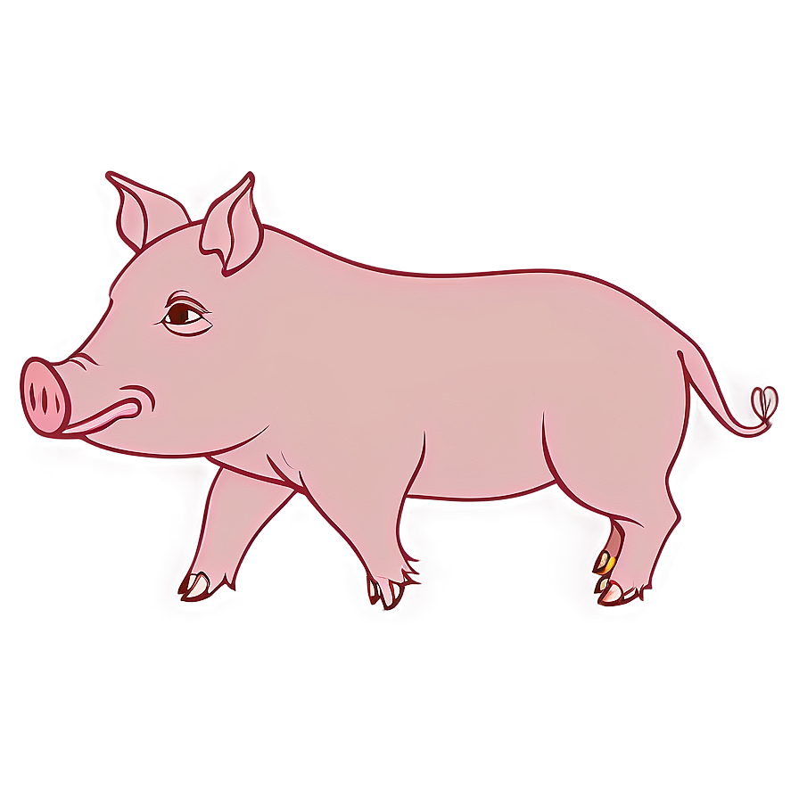 Minimalist Pig Png Pnv17