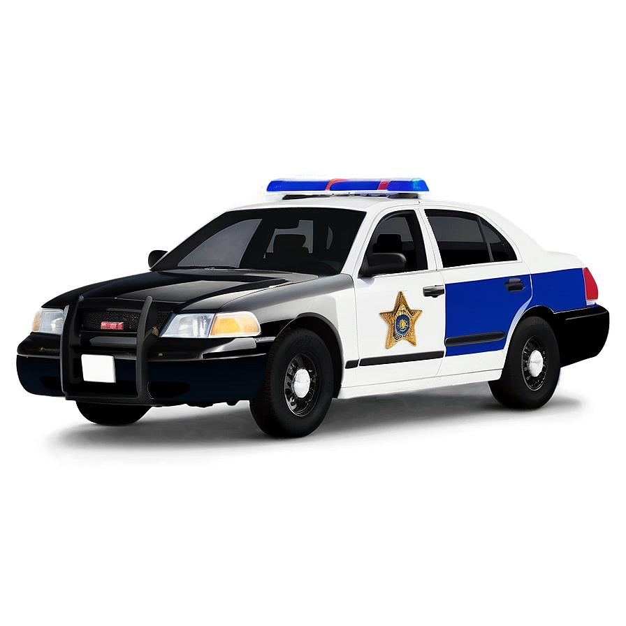 Minimalist Police Car Png 57