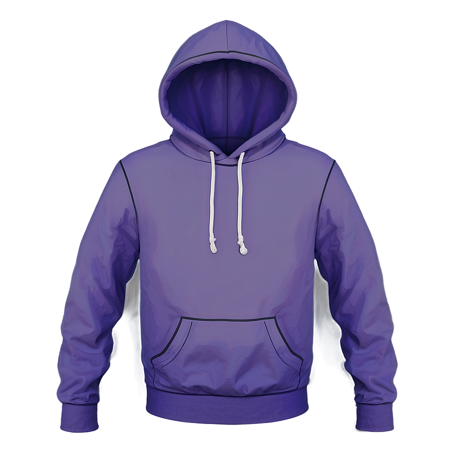 Minimalist Purple Hoodie Sketch Png Rak