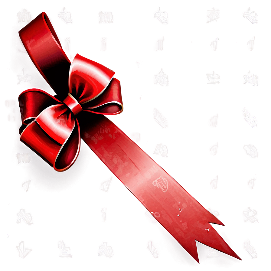 Minimalist Red Bow Png 05252024