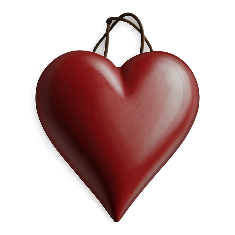 Minimalist Red Heart Emoji Png 06262024