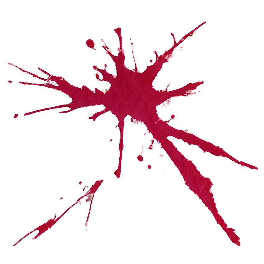 Minimalist Red Splatter Png 06132024