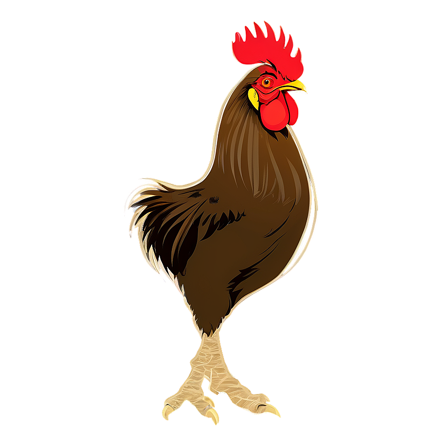 Minimalist Rooster Outline Png 05242024