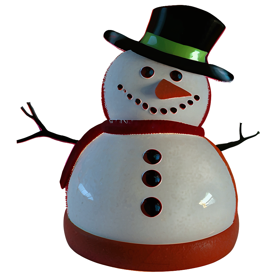 Minimalist Snowman Figure Png 51